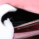 Miu Miu Madras Hand Bag Leather 2way Pink Gold Auth ti3432-28