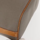 Christian Dior Shoulder Bag PVC Leather Gray Gold Auth ti3433-9