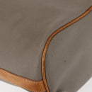 Christian Dior Shoulder Bag PVC Leather Gray Gold Auth ti3433-16