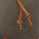 Christian Dior Shoulder Bag PVC Leather Gray Gold Auth ti3433-10