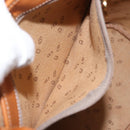 Christian Dior Shoulder Bag PVC Leather Gray Gold Auth ti3433-22