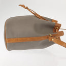 Christian Dior Shoulder Bag PVC Leather Gray Gold Auth ti3433-3