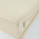 GUCCI Jackie Hand Bag Leather White Silver 002 1071 Auth ti3434-8