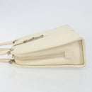 GUCCI Jackie Hand Bag Leather White Silver 002 1071 Auth ti3434-4