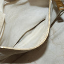 PRADA Canapa MM Hand Bag Canvas Pink Gold Auth ti3437-20
