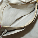 PRADA Canapa MM Hand Bag Canvas Pink Gold Auth ti3437-21