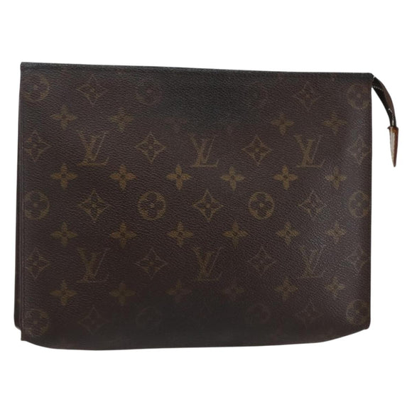 LOUIS VUITTON Monogram Poche Toilette 26 Pouch M47542 LV Auth ti3438