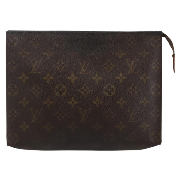 LOUIS VUITTON Monogram Poche Toilette 26 Pouch M47542 LV Auth ti3438