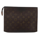 LOUIS VUITTON Monogram Poche Toilette 26 Pouch M47542 LV Auth ti3438-2