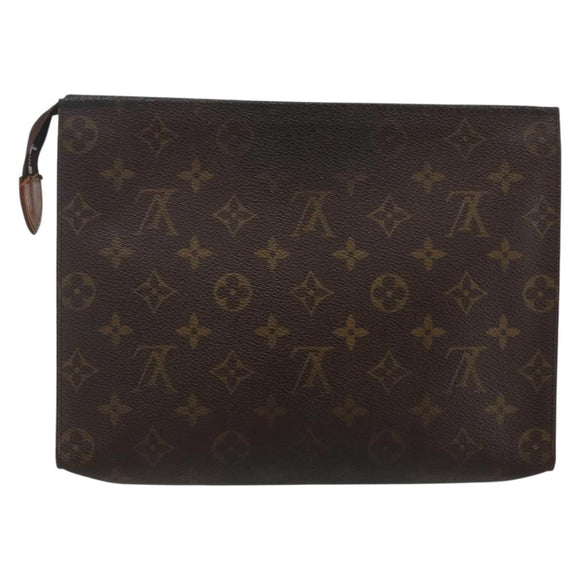 LOUIS VUITTON Monogram Poche Toilette 26 Pouch M47542 LV Auth ti3438