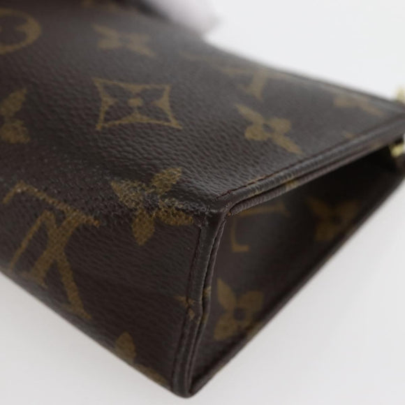 LOUIS VUITTON Monogram Poche Toilette 15 Pouch M47546 LV Auth ti3439