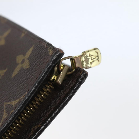 LOUIS VUITTON Monogram Poche Toilette 15 Pouch M47546 LV Auth ti3439