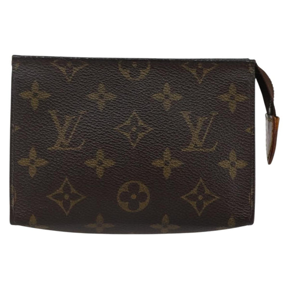 LOUIS VUITTON Monogram Poche Toilette 15 Pouch M47546 LV Auth ti3439