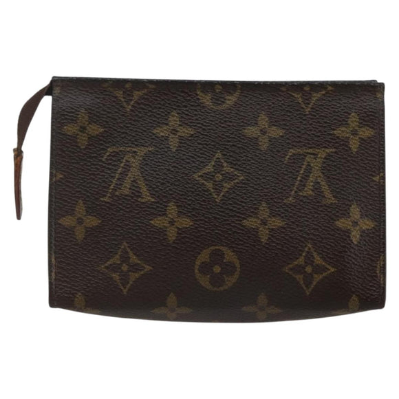 LOUIS VUITTON Monogram Poche Toilette 15 Pouch M47546 LV Auth ti3439