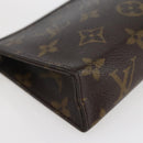 LOUIS VUITTON Monogram Poche Toilette 15 Pouch M47546 LV Auth ti3439-14
