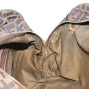 FENDI Zucca Canvas Hand Bag Brown Black gold Auth ti3440-19