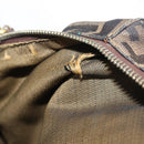 FENDI Zucca Canvas Hand Bag Brown Black gold Auth ti3440-11
