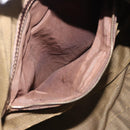 FENDI Zucca Canvas Hand Bag Brown Black gold Auth ti3440-12