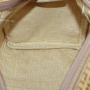 FENDI Zucchino Canvas Boston Bag Coated Canvas Beige Auth ti3442-19