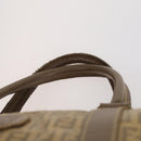 FENDI Zucchino Canvas Boston Bag Coated Canvas Beige Auth ti3442-8