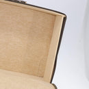 FENDI Zucchino Canvas Trunk Coated Canvas Brown Gold Auth ti3443-19