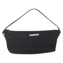 GUCCI Accessory Pouch Nylon Black Silver 039 1103 Auth ti3444-1