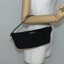 GUCCI Accessory Pouch Nylon Black Silver 039 1103 Auth ti3444-21