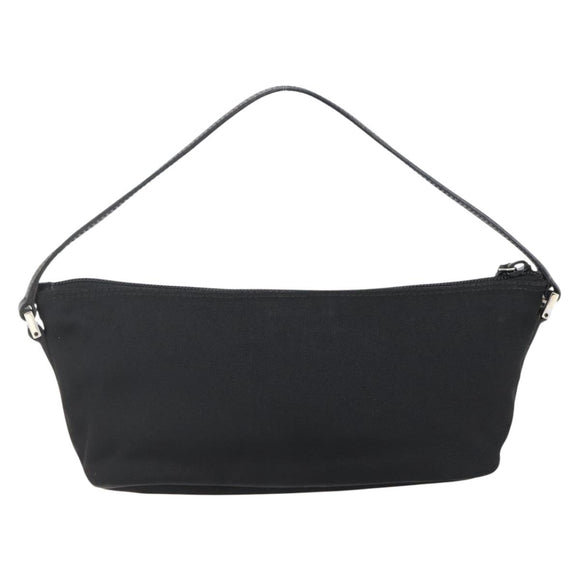 GUCCI Accessory Pouch Nylon Black Silver 039 1103 Auth ti3444