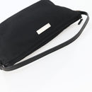 GUCCI Accessory Pouch Nylon Black Silver 039 1103 Auth ti3444-7