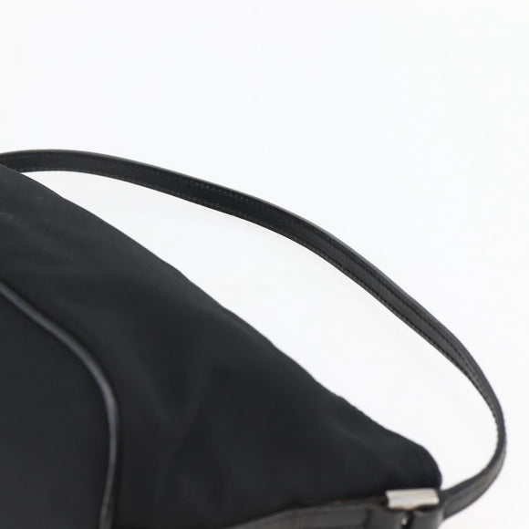 GUCCI Accessory Pouch Nylon Black Silver 039 1103 Auth ti3444