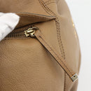 BURBERRY Blue Label Shoulder Bag Leather Beige Gold Auth ti3445-10