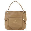 BURBERRY Blue Label Shoulder Bag Leather Beige Gold Auth ti3445-13