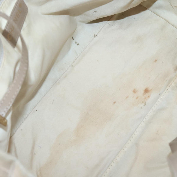 CHANEL New Travel Line Tote Bag Nylon Beige Gold CC Auth ti3446