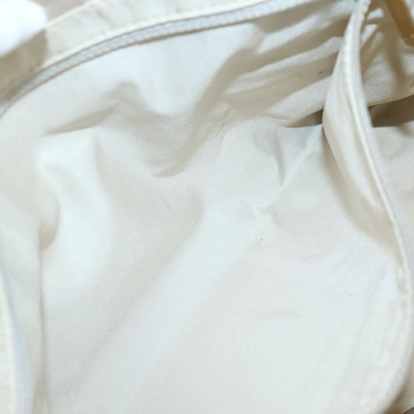 CHANEL New Travel Line Tote Bag Nylon Beige Gold CC Auth ti3446