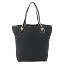 GUCCI GG Canvas Tote Bag Black Gold 120836 Auth ti3447-2