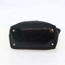 GUCCI GG Canvas Tote Bag Black Gold 120836 Auth ti3447-5