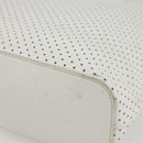 PRADA Tote Bag Punching Leather White Silver Auth ti3448-10