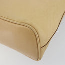 GUCCI Shoulder Bag Leather Beige Gold 90699 Auth ti3449-16