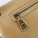 GUCCI Shoulder Bag Leather Beige Gold 90699 Auth ti3449-18