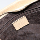 GUCCI Shoulder Bag Leather Beige Gold 90699 Auth ti3449-19