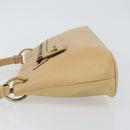 GUCCI Shoulder Bag Leather Beige Gold 90699 Auth ti3449-4