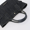 BURBERRY Nova Check Blue Label Bag Canvas nylon 5Set Beige Gray blue Auth ti3451-15