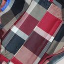 BURBERRY Nova Check Blue Label Bag Canvas nylon 5Set Beige Gray blue Auth ti3451-17