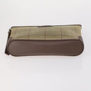 BURBERRY Nova Check Blue Label Bag Canvas nylon 5Set Beige Gray blue Auth ti3451-26