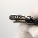 PRADA Gloves Leather Black Silver Auth ti3452-10