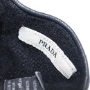 PRADA Gloves Leather Black Silver Auth ti3452-15