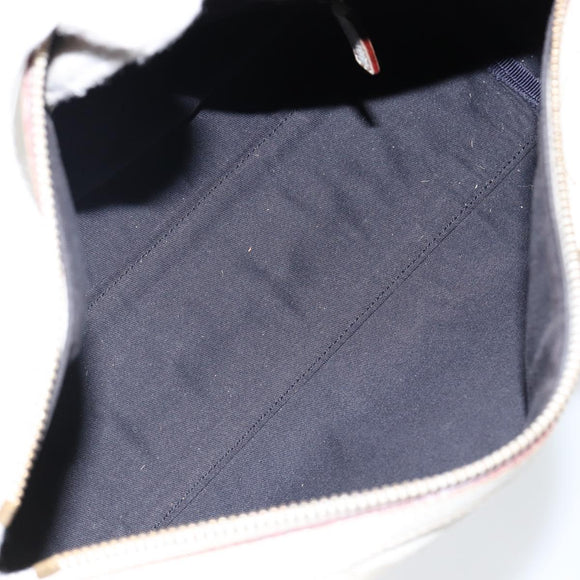 GUCCI Abby Mini Boston Bag Leather White Gold 130942 Auth ti3455