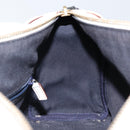 GUCCI Abby Mini Boston Bag Leather White Gold 130942 Auth ti3455-20