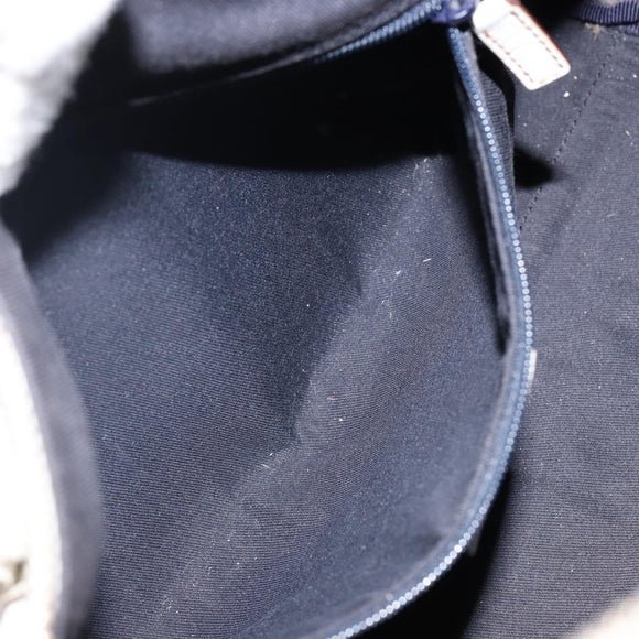 GUCCI Abby Mini Boston Bag Leather White Gold 130942 Auth ti3455