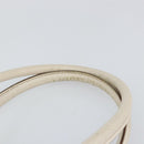 GUCCI Abby Mini Boston Bag Leather White Gold 130942 Auth ti3455-8